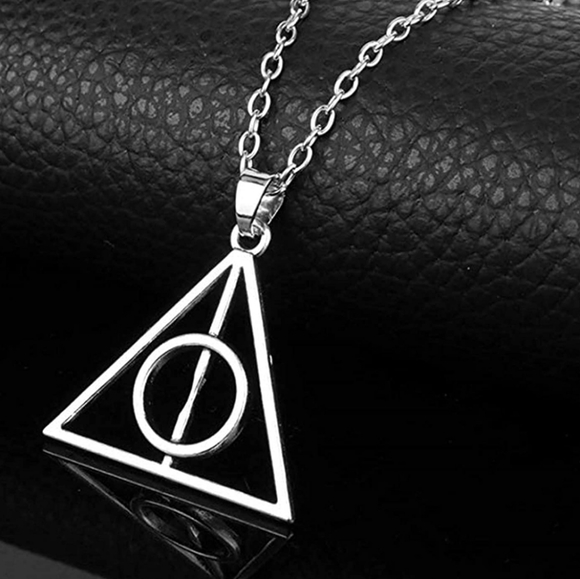 HARRY POTTER DEATHLY HALLOWS SYMBOL NECKLACE - Picture 1 of 1